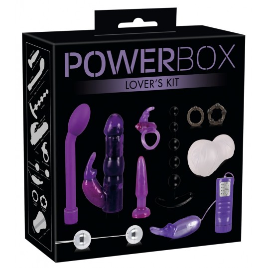 Набор игрушек powerbox lover's kit 10 предметов, фиолетовый