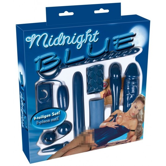 9-daļīgs rotaļlietu komplekts zils - Midnight blue