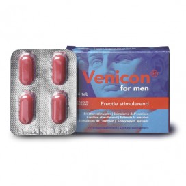 Tabletes erekcijas un seksuālā snieguma veicināšanai vīriešiem 4 gab - Venicon