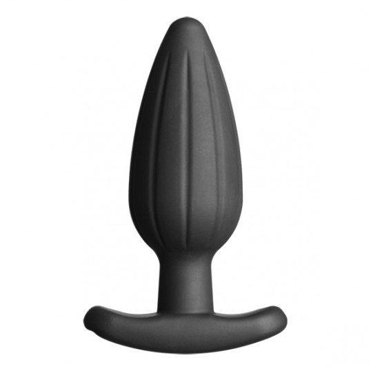 Electrastim - silicone noir rocker butt plug large