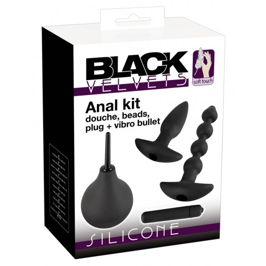Anālo Rotaļlietu Komplekts - Black Velvets Sex kit