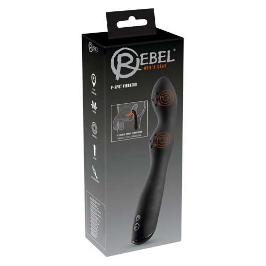 Вибратор анальный rebel product details p-spot vibrator, черный