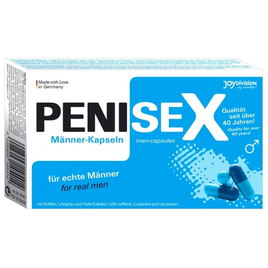 Seksuaaliha tõstvad ja erektsiooni parandavad kapslid "PeniseX"
