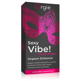 Жидкий вибратор для массажа с 3 эффектами Orgie Sexy Vibe Intense Orgasm, 15 мл