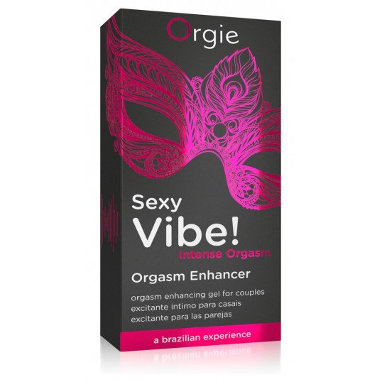 Жидкий вибратор для массажа с 3 эффектами Orgie Sexy Vibe Intense Orgasm, 15 мл