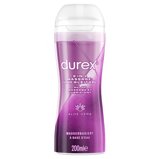 2in1 Massage gel and lubricant with aloe vera - Durex play 200 ml