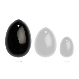 Vaginālā Ola - La gemmes - yoni egg melns obsidians (L)