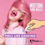 Виброшарики с пульсацией FeelzToys Motion Love Balls Jivy с пультом ДУ, сиреневые