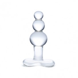 Стеклянная анальная елочка Glas Tapered Base 10 см, бесцветный