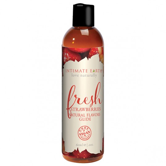 Intimate earth - natural flavors glide fresh strawberries 60 ml