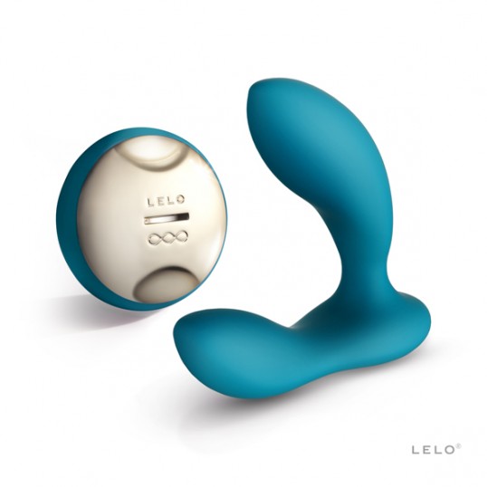 prostate massager with remote controll - Lelo hugo ocean blue