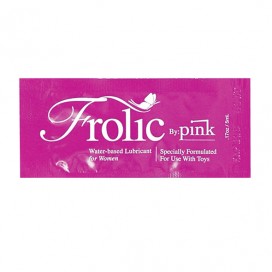 Pink - frolic water based lubricant 5 ml