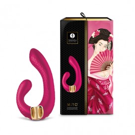 Ievietojams dubultais vibrators rozā - Shunga Miyo