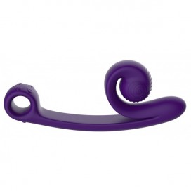Vibrator for simultaneous stimulation of the G-spot and clitoris Purple - Snail Vibe