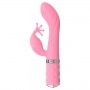 G-punkta vibrators ar klitora stimulāciju rozā - pillow talk kinky