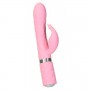 rabbit vibrator with rotating shaft pink - pillow talk