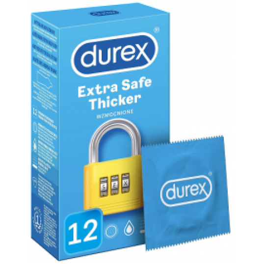 Biezi un spēcīgi prezervatīvi lateksa 12 gab - Durex
