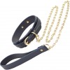 BDSM Neck Collars and Chain Leash