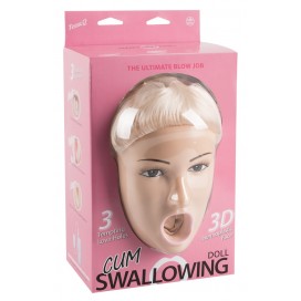 Dabiska izmēra piepūšama lelle ar 3D seju - cum swallowing doll tessa Q