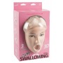 Кукла надувная для мужчин с 3d лицом и вибрацией «cum swallowing», цвет бежевый, nmc 5139540000