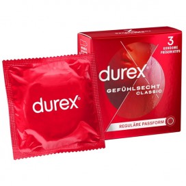 Классические тонкие презервативы 3 шт - Durex