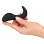 Silicone butt plug black