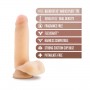 Au naturel 7inch sensa feel dildo beig