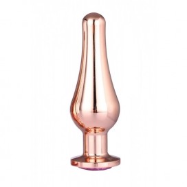 Gleaming love rose gold pleasure plug l