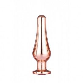 Gleaming love rose gold pleasure plug m