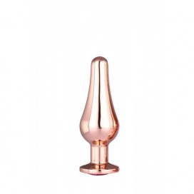 Gleaming love rose gold pleasure plug s