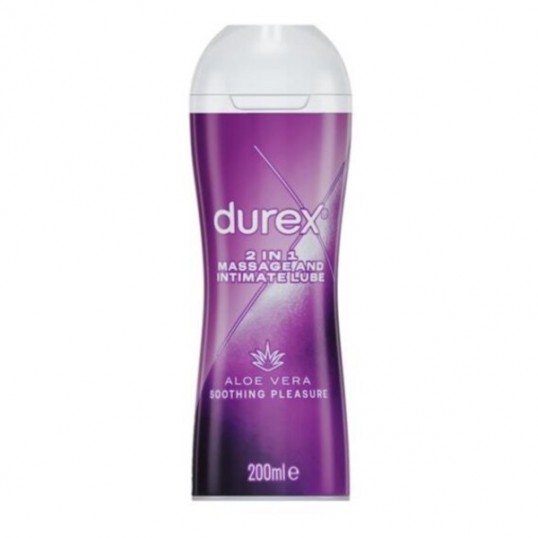 Lubrikants un masāžas eļļa ar alveju 2in1 200 ml - Durex play