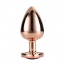 Gleaming love rose gold plug large