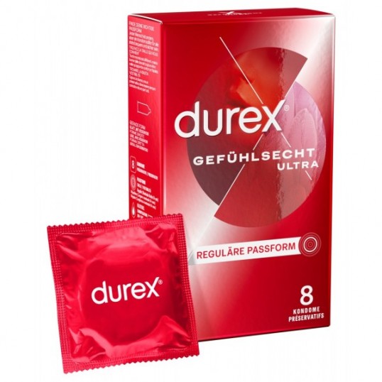 Презервативы с тонким концом 8 шт - Durex Ultra