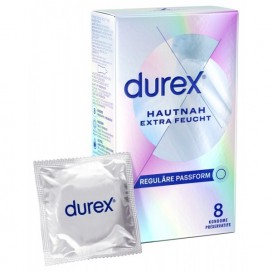 Eriti õhukesed ja lisamäärdeainega latekskondoomid 8 tk - Durex Extra