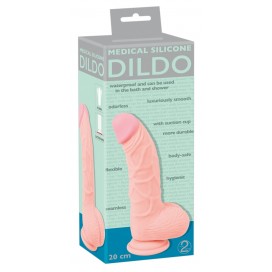 Realistlik dildo 20cm nahavärv - meditsiiniline silikoon meestele