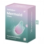 Klitora gaisa pulsators ar vibrācijām rozā/zaļš - Satisfyer Mermaid Vibes