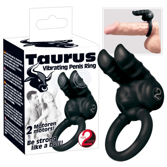 Peeniserõnga varrukas taurus cock ring must