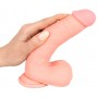 Фаллоимитатор реалистик прямой Medical Silicone Dildo 20 см., телесный