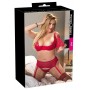 Сексуальное нижнее бельё эротическое bra set red 95d/2xl