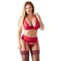 Сексуальное нижнее бельё эротическое bra set red 95d/2xl