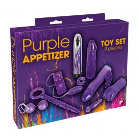 Seksa rotaļlietas komplekts purple appetizer 9-piece set