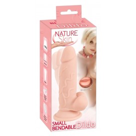 Dildo ar piesūcekni 17cm ø4cm - nature skin