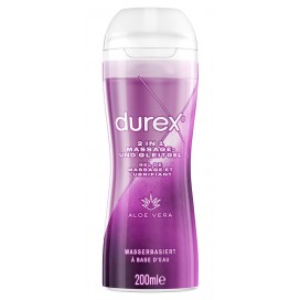 Masāžas gels un lubrikants 2in1 ar alveju 200 ml - Durex play