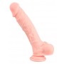 Realistlik dildo 24cm ihuvärvi - meditsiiniline silikoon