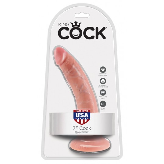 Reālistiskais dildo 18cm miesas krāsa - king cock