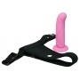 Strap-on dildo 16cm ø3.7cm ar biksītēm - Sweet Smile