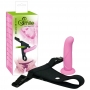 Strap-on dildo 16cm ø3.7cm ar biksītēm - Sweet Smile