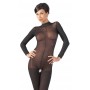 Catsuit with lace collar s/m