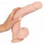 Klasiskais dildo 29,5cm miesas krāsa milzīgs - nature skin