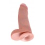 Klasiskais dildo 30,5cm miesas krāsa ar sēkliniekiem - king cock